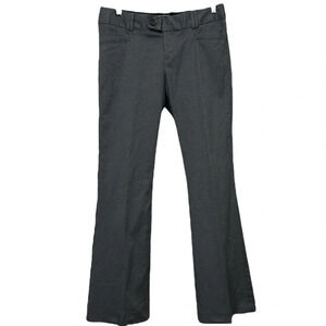 Banana Republic petite grey low rise flare stretch cotton pant.